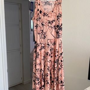 LuLaRoe Pink and Black Floral Dress